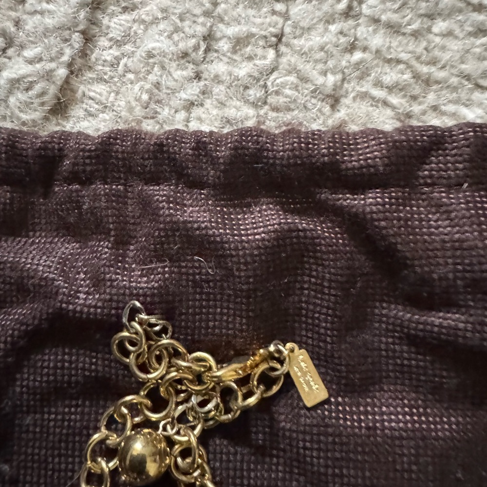 Kate Spade City Reverable Gold Rectangular Link Necklace - Picture 2 of 5